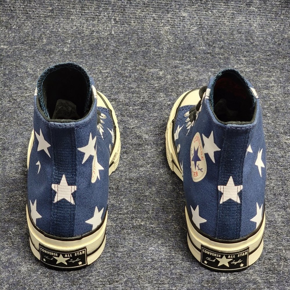 Converse Women's Chuck 70 Hi Archive Print Canvas 163409C Navy/White/Egret Sze 5 - Picture 4 of 10